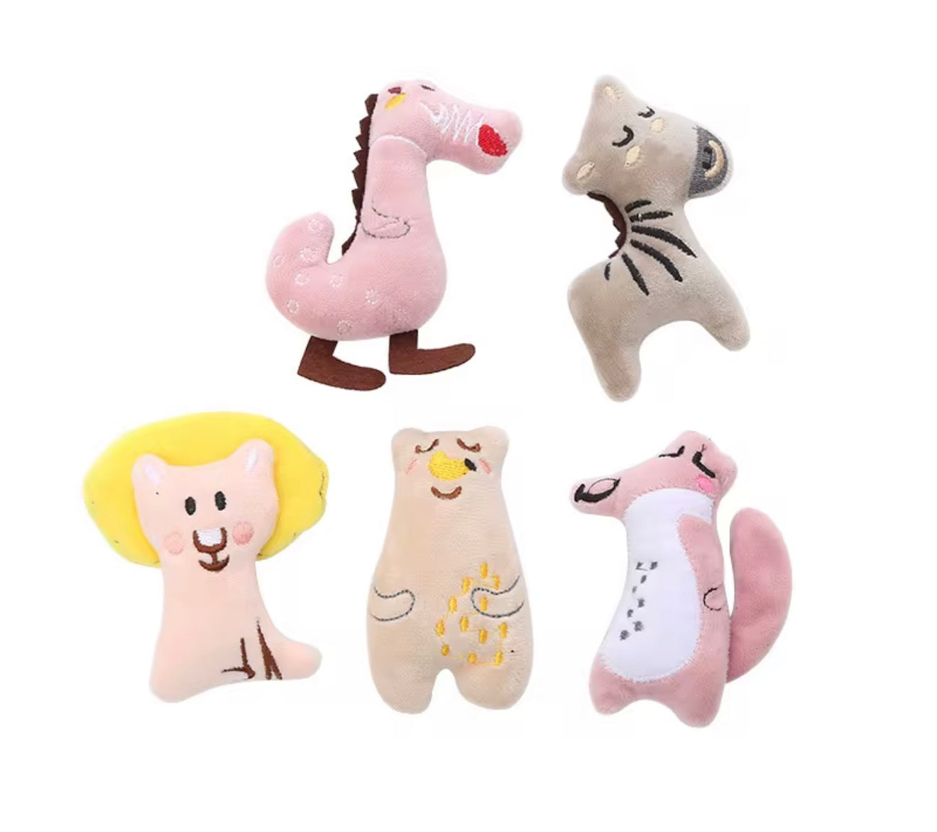 Pedgey's Cat Toy Starter Pack — Catnip Variety Bundle 5 Toys